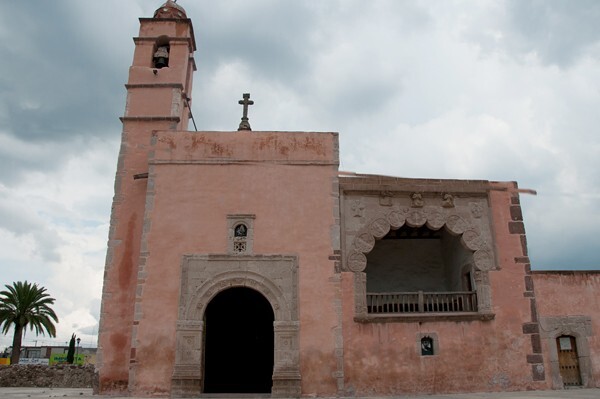 Façade & capilla abierta - San Francisco, façade, roof cross, cloister