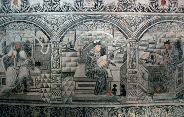 Middle tier murals - North wall murals