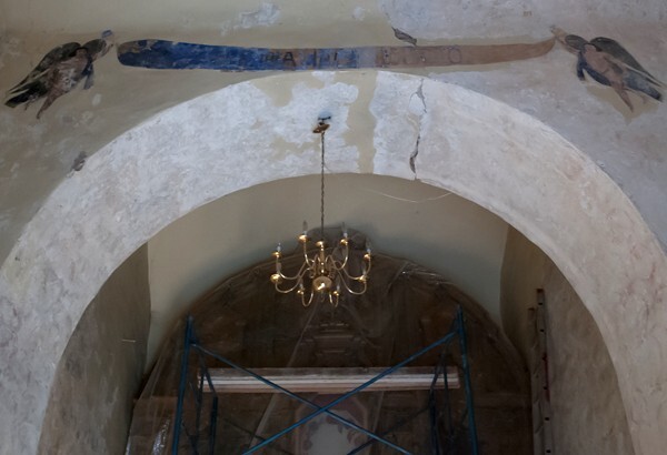 Texcalpan, Morelos, San Juan Bautista, chancel arch - Texcalpan, Morelos