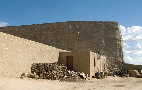 San Esteban, exterior nave & apse - Acoma Pueblo, New Mexico