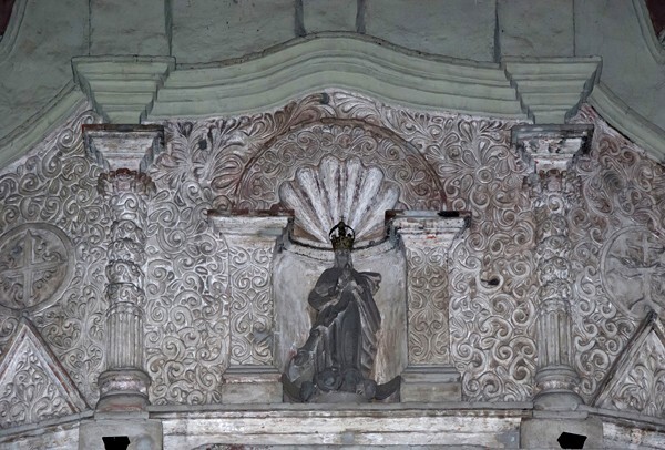 San José, Tercera Orden, façade gable, Virgin Immaculate - Toluca, México