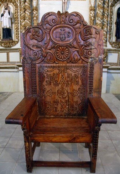 Coahuila, San Ignacio, priest's chair - Parras de La Fuente, Coahuila