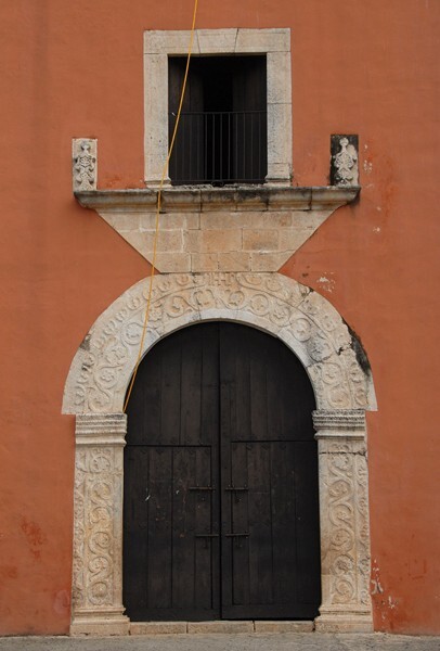 San Buenaventura, façade portal - Homún, Yucatán