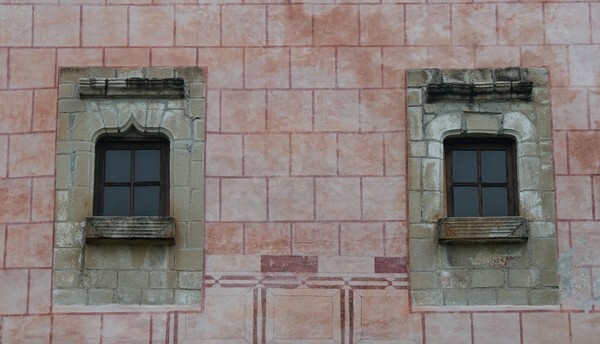 La Concepción, capilla abierta, windows - Zacualpan de Amilpas, Morelos