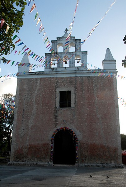 La Belén, façade & espadaña - Caucel, Yucatán