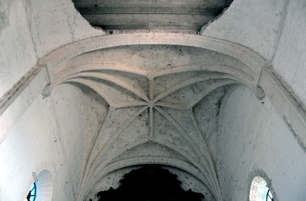 Santa Clara de Asís, sanctuary, rib vault - Dzidzantún, Yucatán