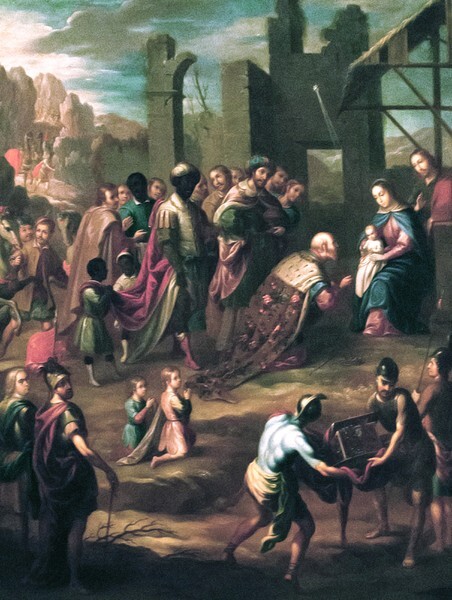 Adoración de los Reyes con el virrey Pedro de Castro y Figueroa - Los Angeles, California, County Museum of Art