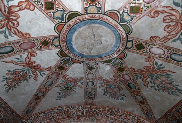 San Miguel Arcángel, baptistery ceiling - Xometla, México