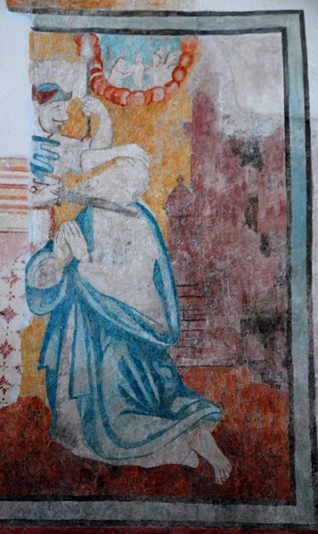 Sanctuary mural, Beheading of St. John the Baptist - Cholul, Yucatán