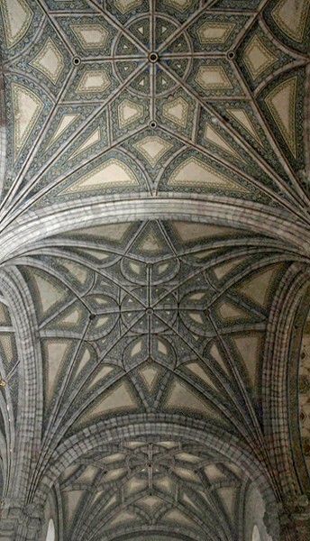 Transept ribbed vaults - San Pablo, nave, sacristy & cloister