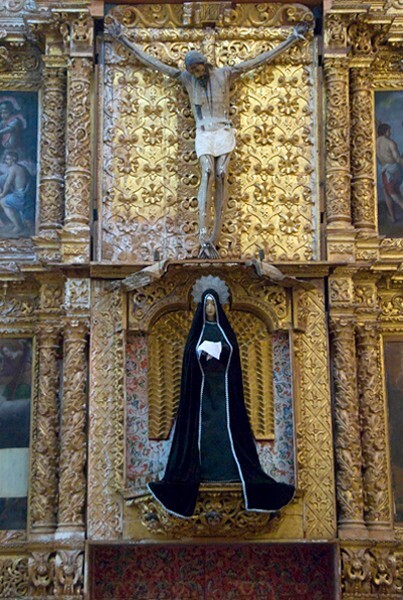 First & second tiers - nave Nuestra Señora de la Soledad altar