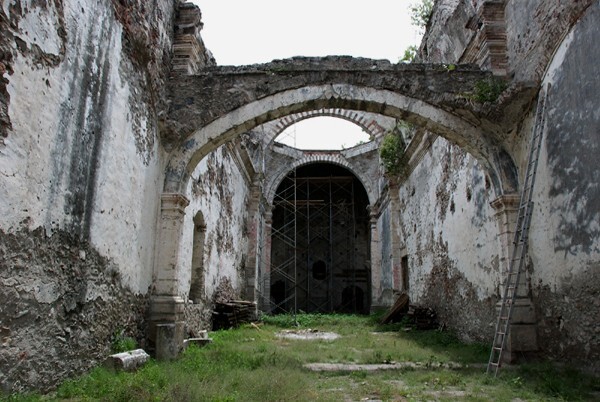 San Francisco, nave - San Francisco Totimehuacán (ruins), Puebla