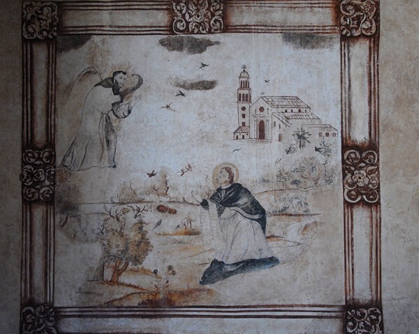 St. Francis appearing to St. Anthony in Arles - Upper cloister walk murals