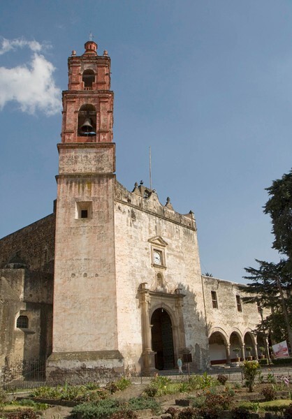 Façade, bell-tower & portería - San Luis Obispo, façade, portería, cloister, porciúncula door