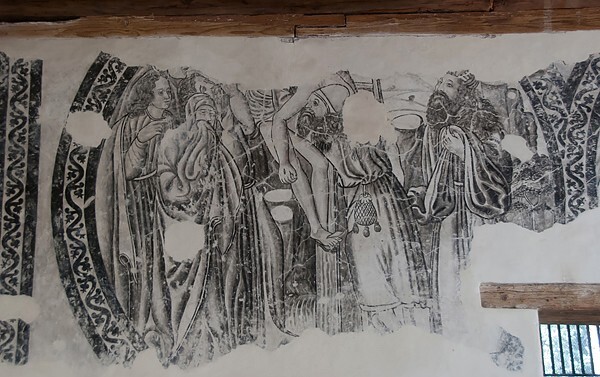 Deposition of Christ - Cloister grisaille murals