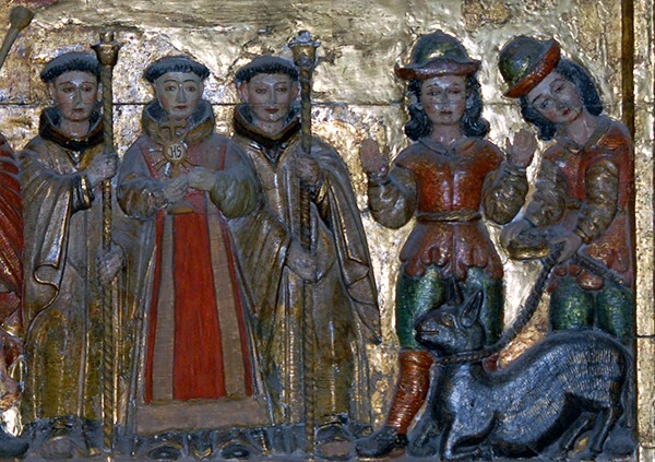 Predella: Miracle of the Mule, detail - San Miguel Arcángel, nave San Antonio de Padua retablo