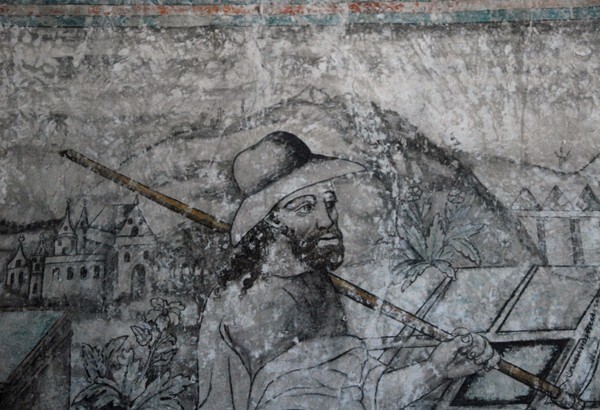 Noli me tangere, detail - San Miguel Arcángel, sacristy murals