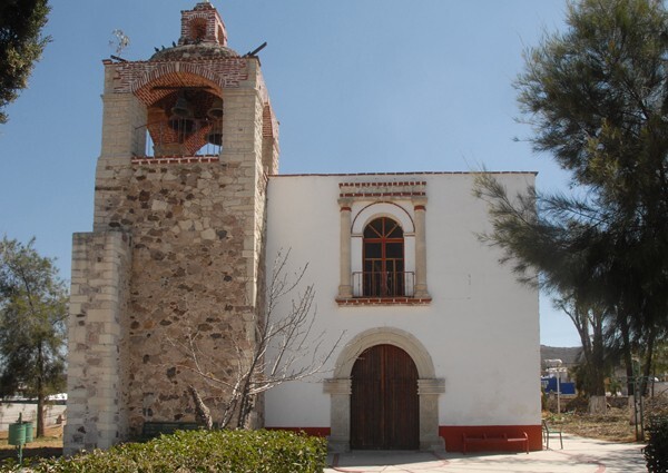 San Juan Bautista, façade & bell-tower - Tizahuapan, Hidalgo