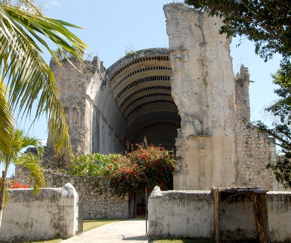San Agustín, nave walls - Tihosuco, Quintana Roo
