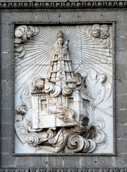Façade relief, Our Lady of Loreto - Nuestra Señora de Loreto