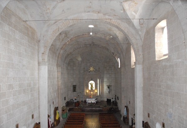 Nave & clerestory - San Andrés, façade, capilla abierta, portería, posas, atrial cross & nave