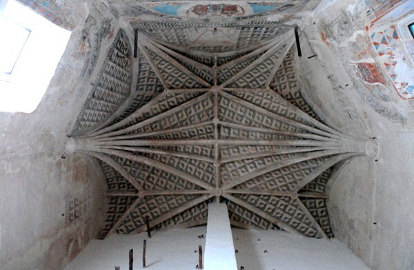 Santa Clara de Asís, apse, rib vault - Dzidzantún, Yucatán