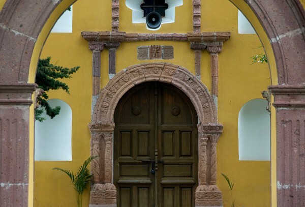 San Buenaventura, façade, main portal - Jonacapa, Hidalgo