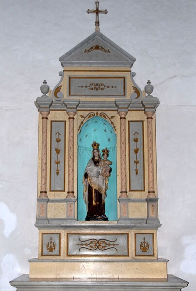 San José, nave Nuestra Señora del Carmen retablo - Espita, Yucatán