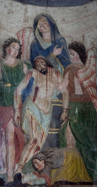 Lower cloister walk relief, Deposition - San Francisco