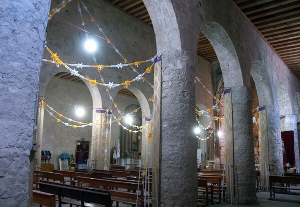 San Juan Bautista, nave basilica arches - San Juan Teposcolula, Oaxaca