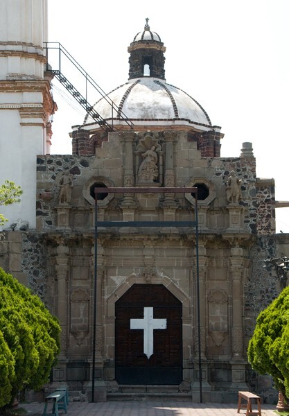 Santa María, façade - Santa María Coatlán, México