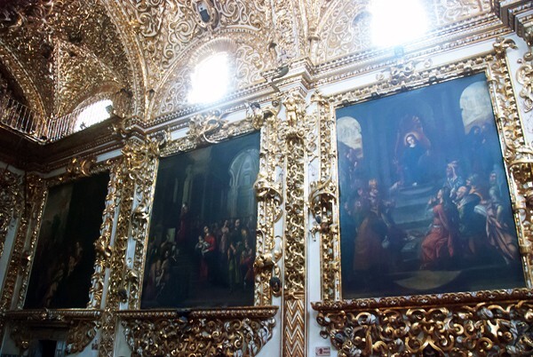 South nave wall paintings - Capilla del Rosario