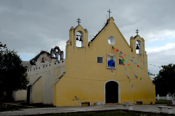 San Juan Bautista, façade - Sahcabá, Yucatán