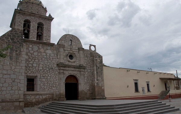 San Pascual de Bailón, façade, bell-tower, convento & loggia - Chimaltitlán, Jalisco