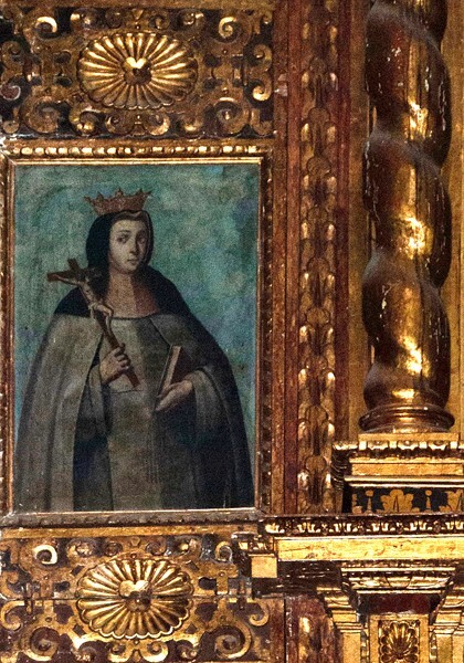 High altar painting (left) - San Diego de Alcalá