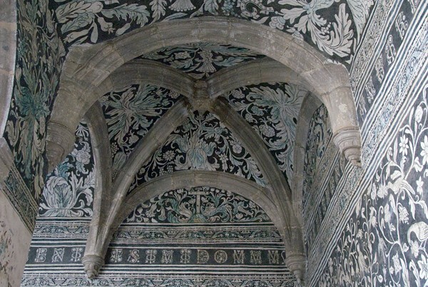 El Divino Señor, lower cloister walk testera, groin vault - El Divino Señor, lower cloister ambulatory murals