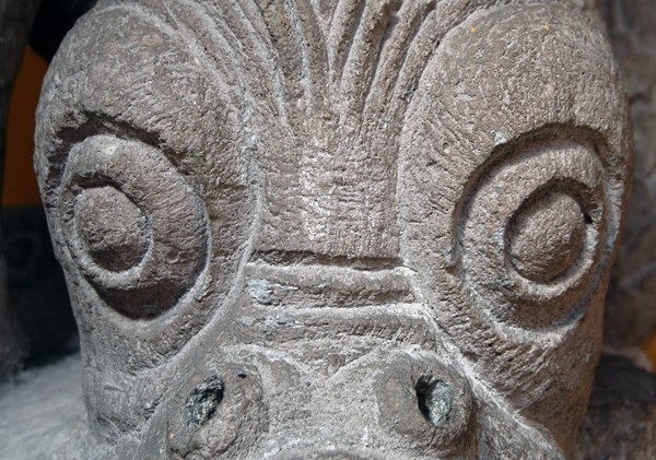 Querétaro, Querétaro, Palacio Municipal, Fuente de Neptuno, detail - Querétaro