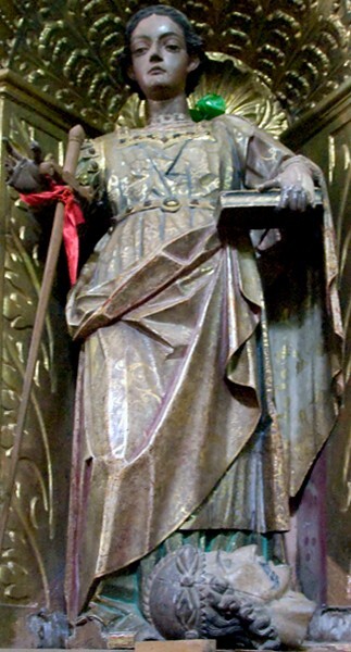 Nave St. Catherine of Alexandria altar, St. Catherine - Santa Ana, high & nave altars