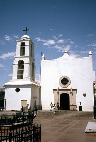 Misión de Guadalupe, façade & bell-tower - Ciudad de Juárez, Chihuahua