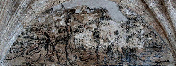 Testera lunette mural - Upper cloister walk