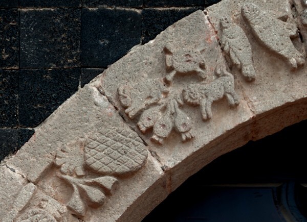 La Ascención, façade, main portal, archivolt voussoirs - Tezoyuca, México