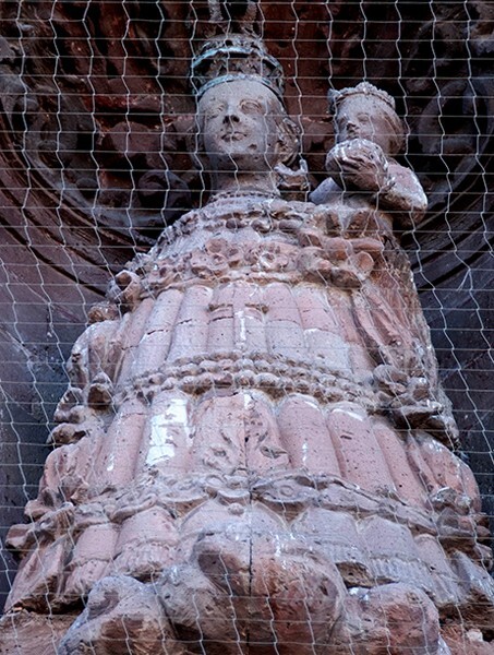 Casa del Mayorazgo de Canal, N façade sculpture - San Miguel de Allende, Guanajuato