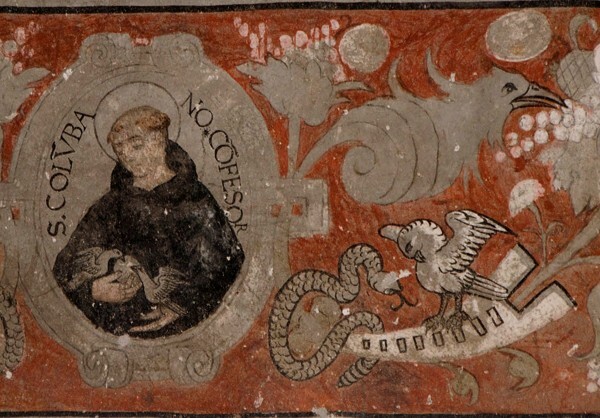 Portería, dado mural - San Nicolás de Tolentino, façade, bell-tower, portería & nave