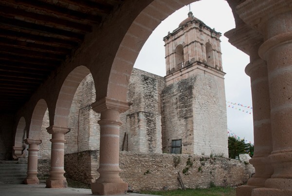 San Antonio, bell-tower & portería - San Antonio Acutla, Oaxaca