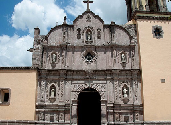 San Cristóbal, façade (reconstructed) - Coyotepec, México