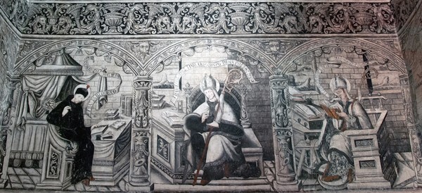 Upper tier murals - North wall murals