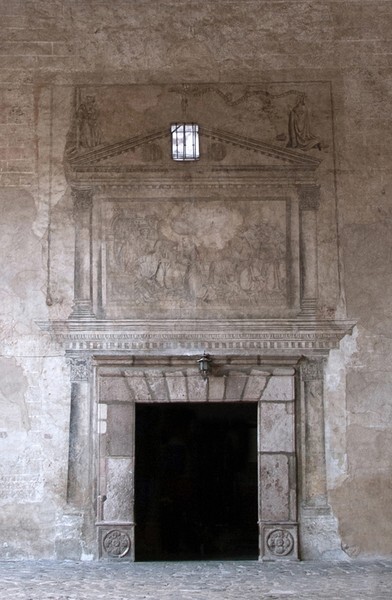 Convento portal & murals - La Asunción de Nuestra Señora (Catedral), façade, porciúncula door, capilla abierta, cloister