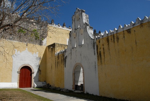 San Agustín, S portal & cemetery gate - Tihosuco, Quintana Roo
