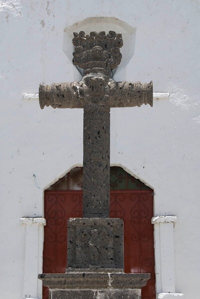 San Francisco, atrial cross, front - San Francisco Tecajique, Hidalgo