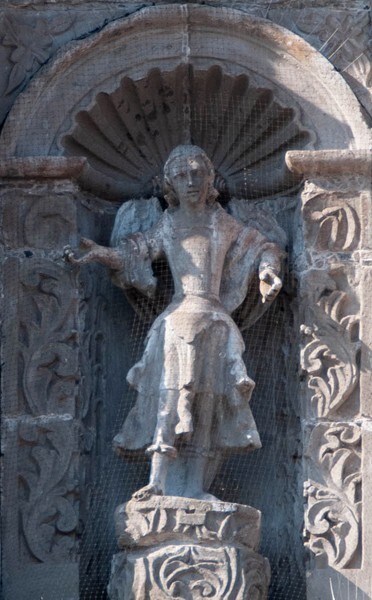 Façade, second tier (right), St. Raphael - La Soledad